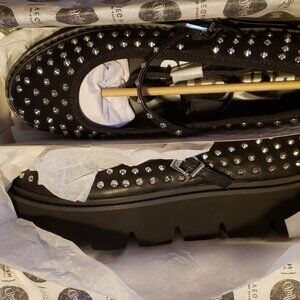 US size 9 Buffalo london mary jane studded shoes